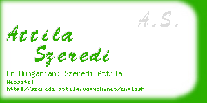 attila szeredi business card